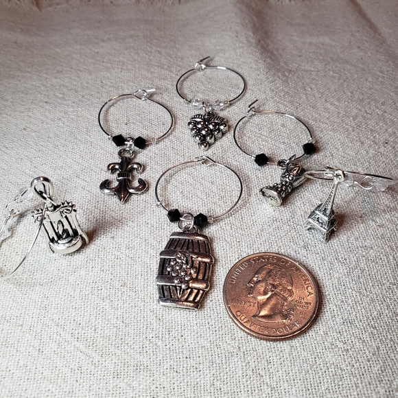 Handmade Wine Charms Paris Wine - Picture 2 of 7